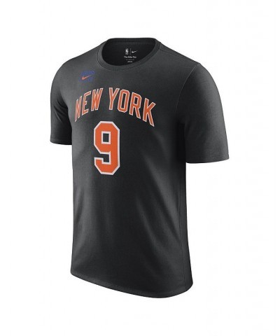 Men's RJ Barrett Black New York Knicks 2022/23 City Edition Name and Number T-shirt $17.28 T-Shirts