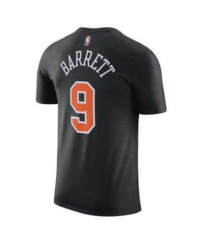 Men's RJ Barrett Black New York Knicks 2022/23 City Edition Name and Number T-shirt $17.28 T-Shirts