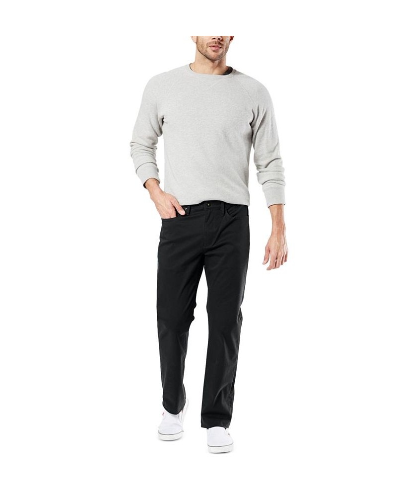 Men's Jean-Cut Supreme Flex Straight Fit Pants Black $32.25 Pants