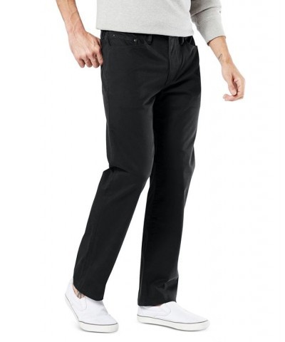 Men's Jean-Cut Supreme Flex Straight Fit Pants Black $32.25 Pants