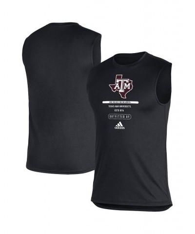 Men's Black Texas A&M Aggies Sideline Locker Tag AEROREADY Creator Sleeveless T-shirt $18.72 T-Shirts