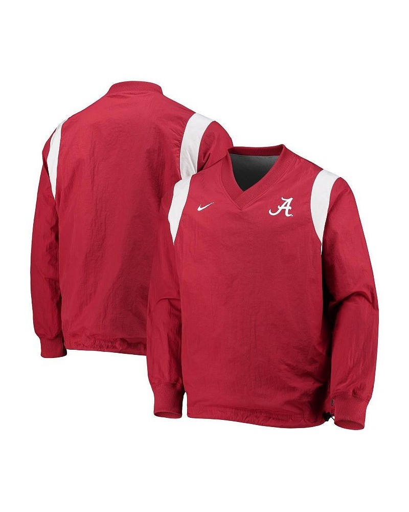 Men's Crimson Alabama Crimson Tide Rev Pullover Windbreaker Jacket $44.00 Jackets