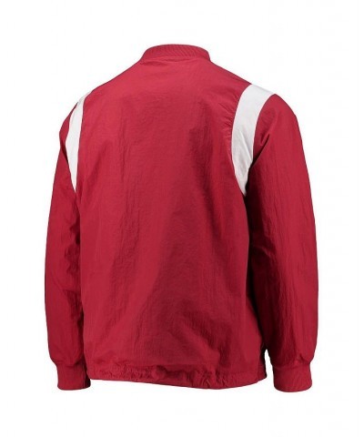 Men's Crimson Alabama Crimson Tide Rev Pullover Windbreaker Jacket $44.00 Jackets