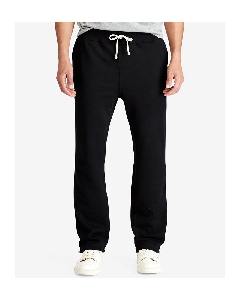 Men's Big & Tall Cotton-Blend-Fleece Pants Black $66.15 Pants