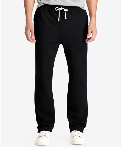 Men's Big & Tall Cotton-Blend-Fleece Pants Black $66.15 Pants