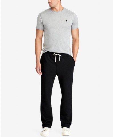 Men's Big & Tall Cotton-Blend-Fleece Pants Black $66.15 Pants