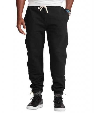 Men's Big & Tall Cotton-Blend-Fleece Pants Black $66.15 Pants