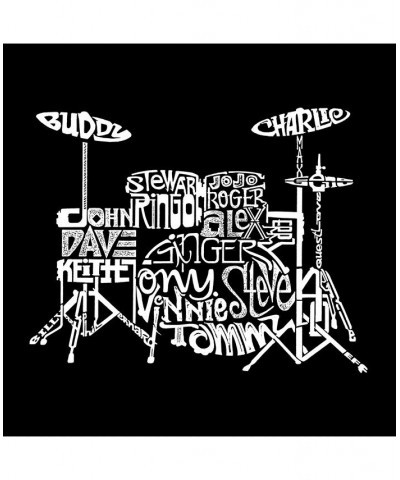 Mens Premium Blend Word Art T-Shirt - Drums Black $26.54 T-Shirts