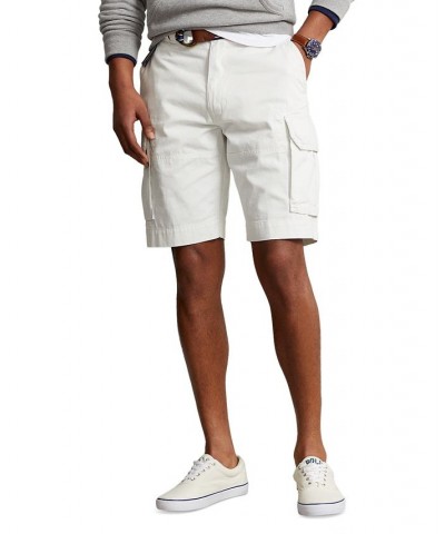 Men's 10-1/2-Inch Relaxed Fit Twill Cargo Shorts White $39.06 Shorts