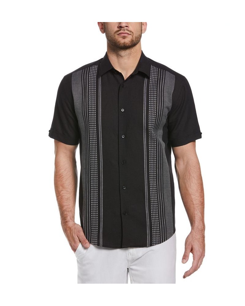 Men's Textured Panel Shirt Black $20.58 Shirts