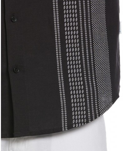 Men's Textured Panel Shirt Black $20.58 Shirts