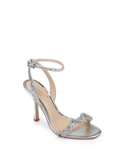 Women's Gemma Evening Sandals Silver $47.73 Shoes