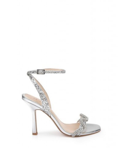 Women's Gemma Evening Sandals Silver $47.73 Shoes