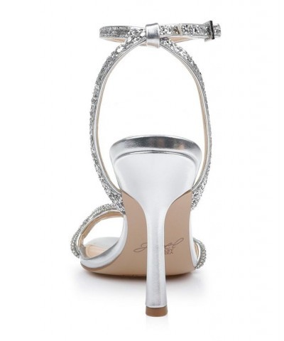 Women's Gemma Evening Sandals Silver $47.73 Shoes