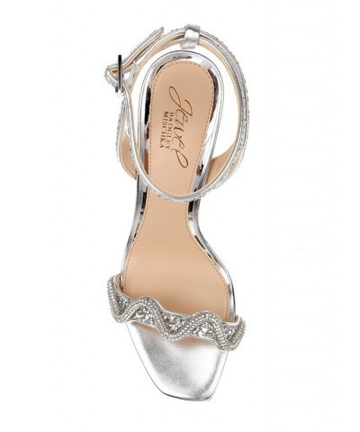 Women's Gemma Evening Sandals Silver $47.73 Shoes