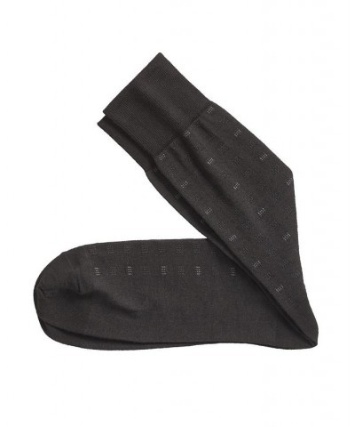 Coolmax Square Stripe Socks Black $13.78 Socks