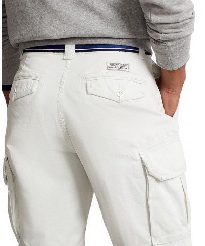 Men's 10-1/2-Inch Relaxed Fit Twill Cargo Shorts White $39.06 Shorts