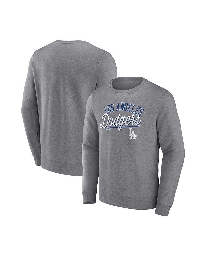 Men's Branded Heather Gray Los Angeles Dodgers Simplicity Pullover Sweatshirt $34.30 Sweatshirt