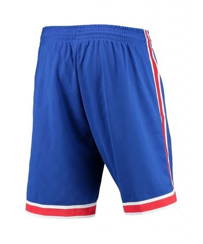 Men's Blue New Jersey Nets 1993 Hardwood Classics 75th Anniversary Swingman Shorts $78.20 Shorts