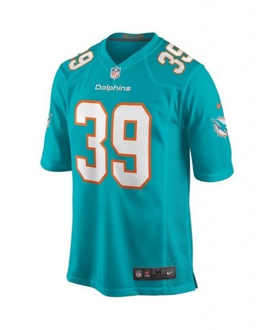 Men's Larry Csonka Aqua Miami Dolphins Game Retired Player Jersey $47.08 Jersey