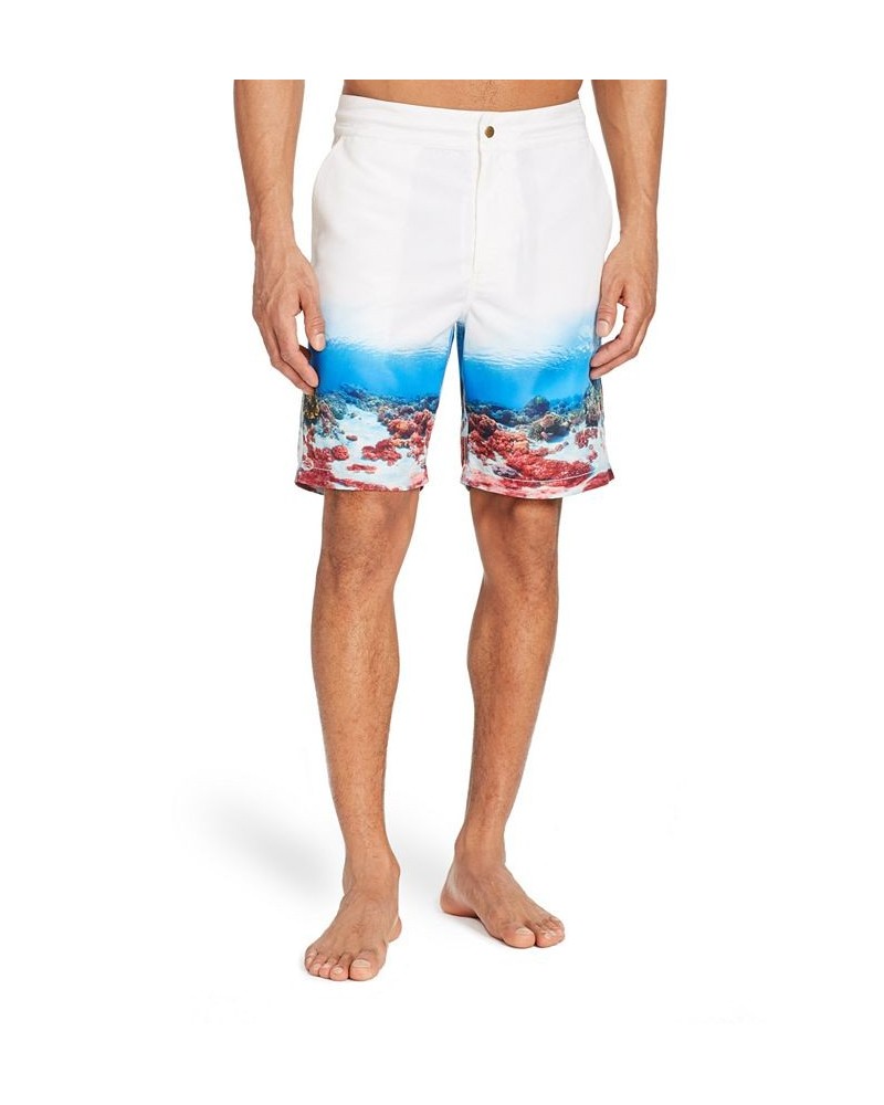 Men's Standard-Fit 9" Bramble Board Shorts White $35.64 Swimsuits