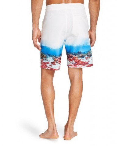 Men's Standard-Fit 9" Bramble Board Shorts White $35.64 Swimsuits