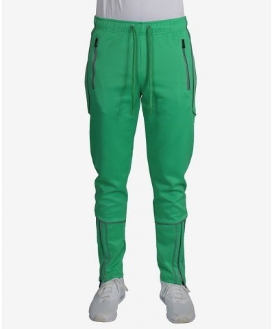 Men's Slim Fit Moisture Wicking Quick Dry Performance Reflective Track Jacket and Jogger Pants, 2 Piece Set PD02 $37.44 Pants