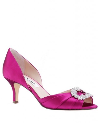 Women's Corrine Evening Pumps Red $43.60 Shoes