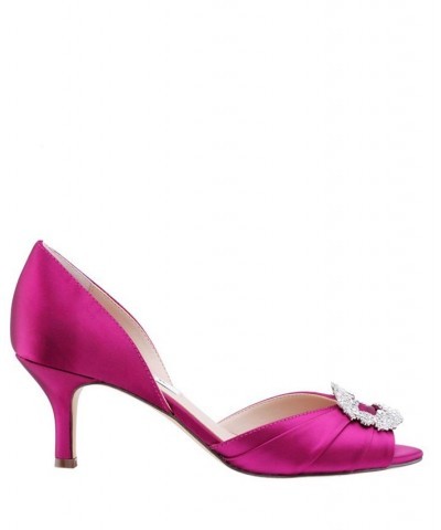 Women's Corrine Evening Pumps Red $43.60 Shoes