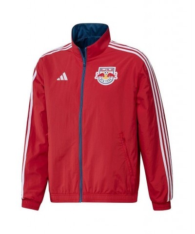 Men's Red and Gray New York Red Bulls 2023 On-Field Anthem Full-Zip Reversible Team Jacket $48.00 Jackets