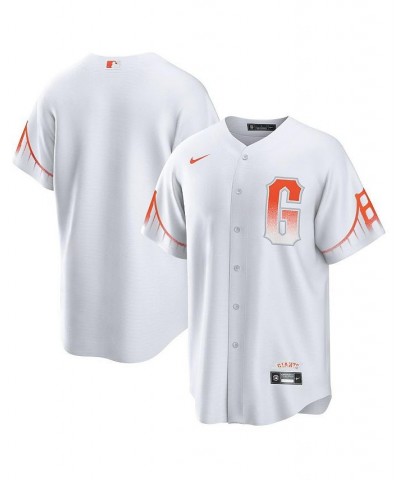 Men's White San Francisco Giants 2021 City Connect Replica Jersey $51.00 Jersey