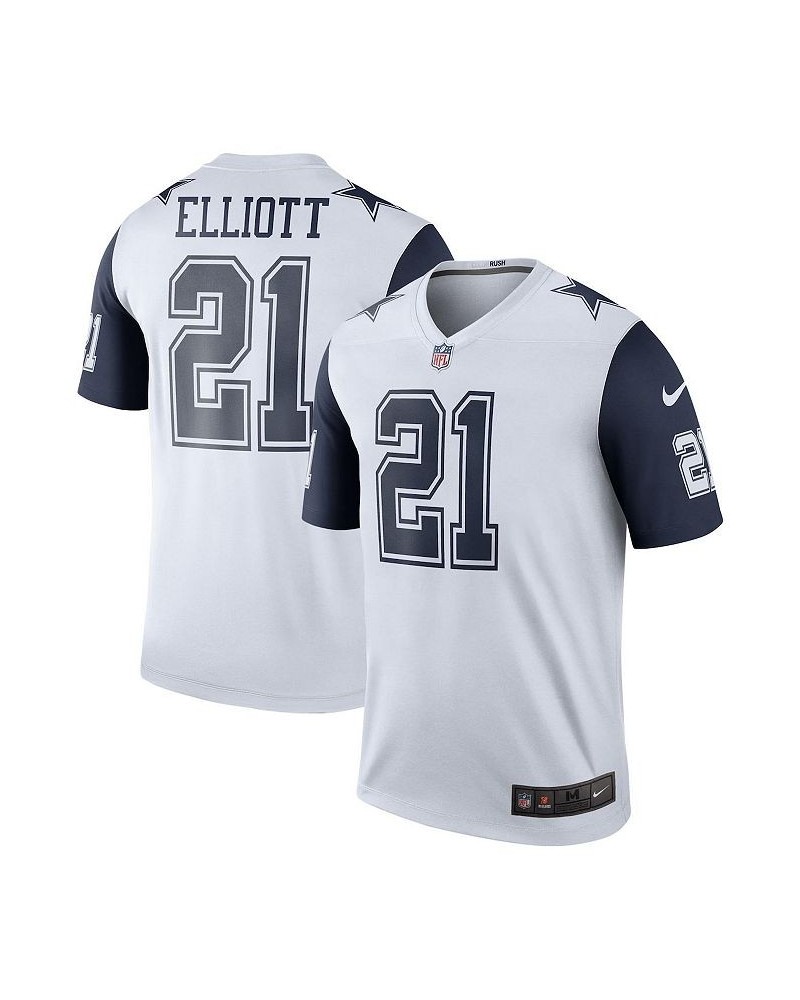 Men's Ezekiel Elliott White Dallas Cowboys Color Rush Legend Player Jersey $48.40 Jersey