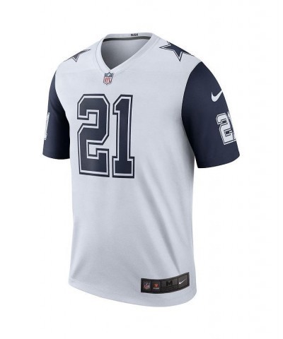 Men's Ezekiel Elliott White Dallas Cowboys Color Rush Legend Player Jersey $48.40 Jersey