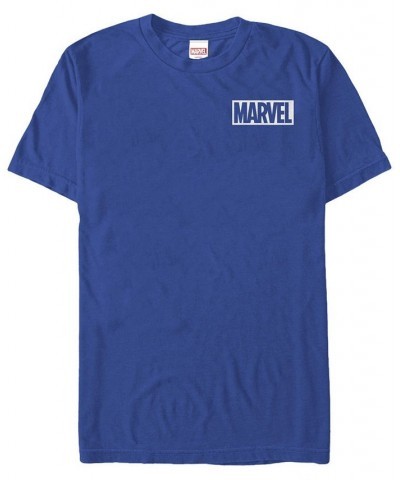 Marvel Men's Comic Logo Simple White Box Short Sleeve T-Shirt Burgundy $14.35 T-Shirts