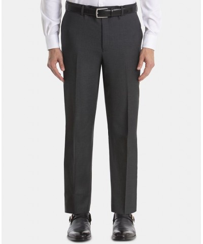 Men's UltraFlex Classic-Fit Wool Pants Gray $39.05 Suits