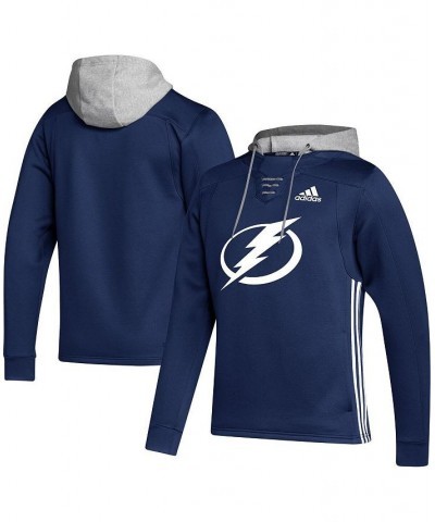 Men's Blue Tampa Bay Lightning Skate Lace Primeblue Team Pullover Hoodie $37.40 Sweatshirt