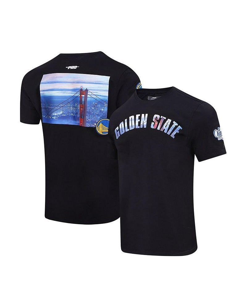 Men's Black Golden State Warriors City Scape T-shirt $25.84 T-Shirts