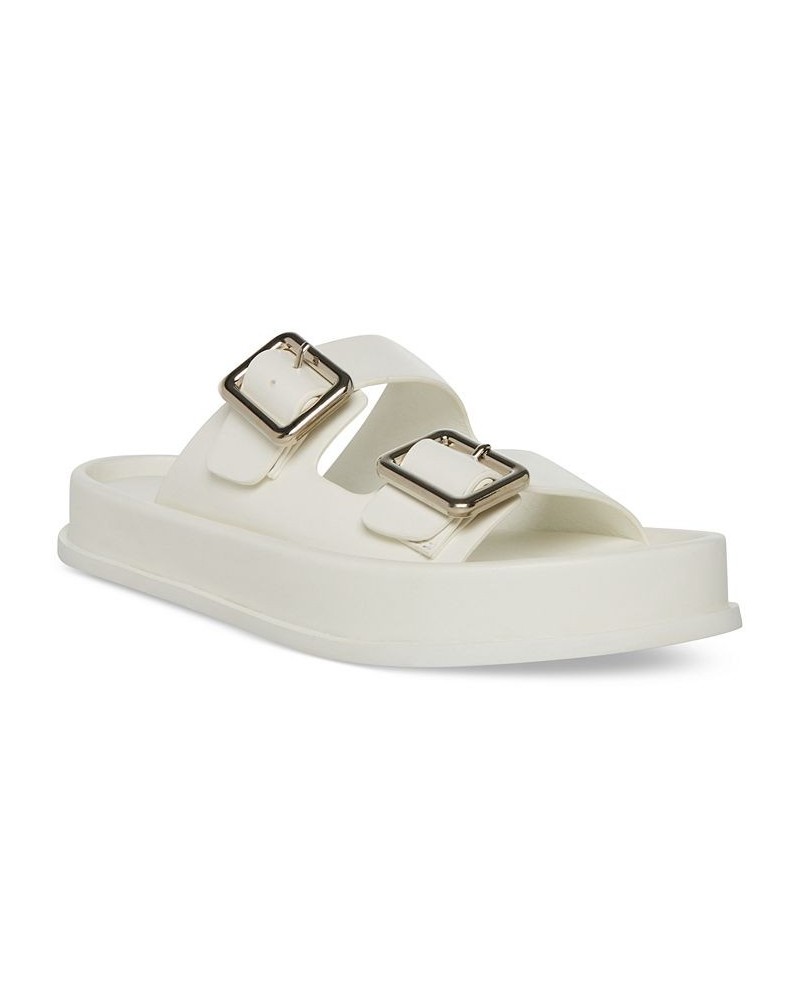 Trip Slip-On Buckled Footbed Sandals White $33.80 Shoes