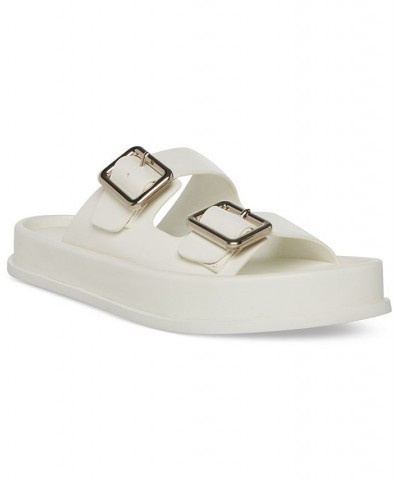 Trip Slip-On Buckled Footbed Sandals White $33.80 Shoes