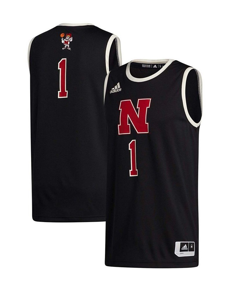 Men's 1 Black Nebraska Huskers Swingman Jersey $30.80 Jersey