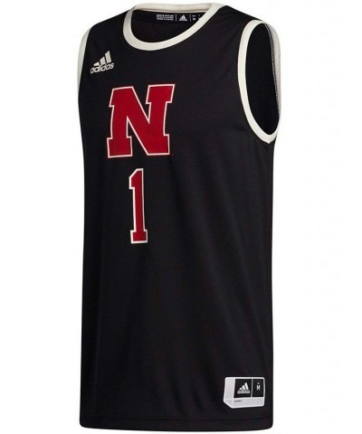 Men's 1 Black Nebraska Huskers Swingman Jersey $30.80 Jersey