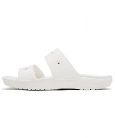 Women's Classic 2-Strap Slide Sandals White $25.00 Shoes