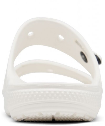 Women's Classic 2-Strap Slide Sandals White $25.00 Shoes