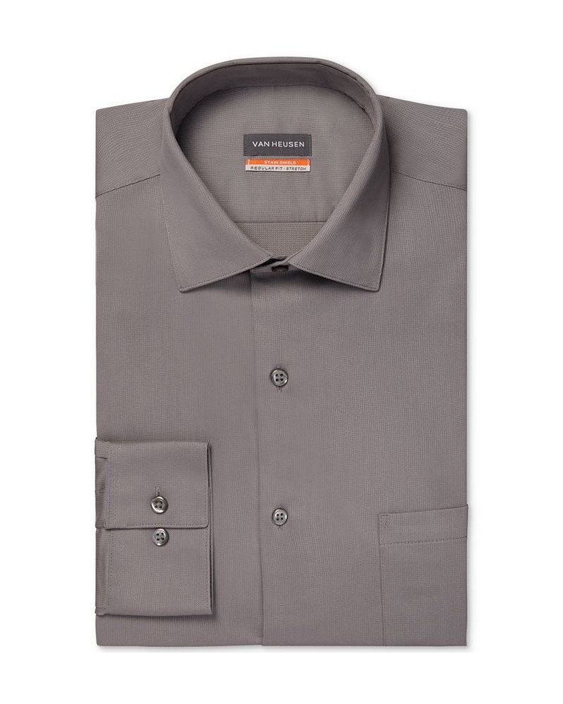 Men's Stain Shield Regular Fit Dress Shirt PD03 $15.09 Dress Shirts