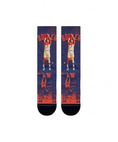 Men's Devin Booker Phoenix Suns Scratched Player Crew Socks $15.00 Socks