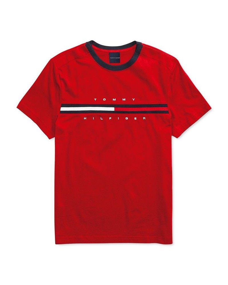 Men's Tino T-Shirt with Magnetic Closure at Shoulders Red $20.90 T-Shirts