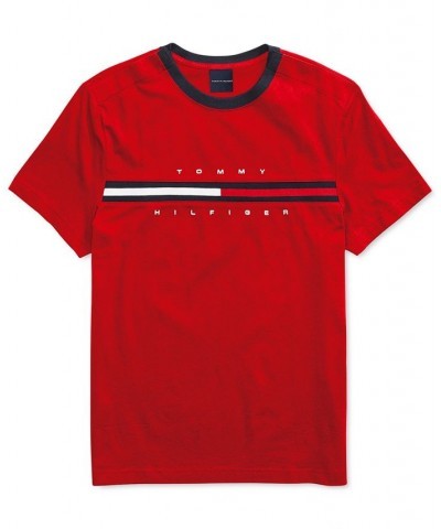 Men's Tino T-Shirt with Magnetic Closure at Shoulders Red $20.90 T-Shirts