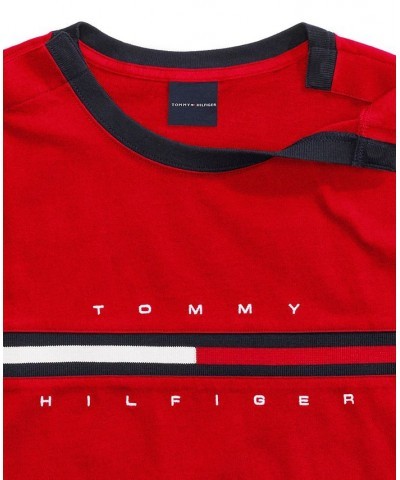 Men's Tino T-Shirt with Magnetic Closure at Shoulders Red $20.90 T-Shirts