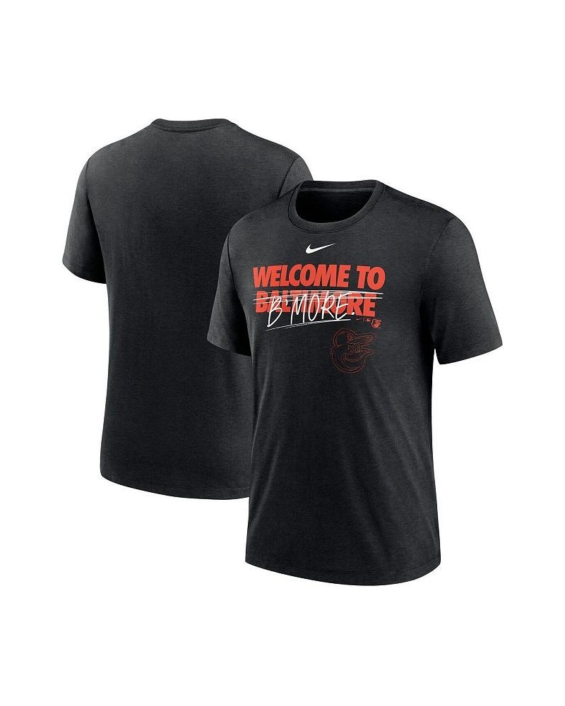 Men's Heather Black Baltimore Orioles Home Spin Tri-Blend T-shirt $22.50 T-Shirts