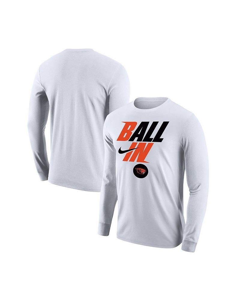 Men's White Oregon State Beavers Legend Bench Long Sleeve T-shirt $20.79 T-Shirts